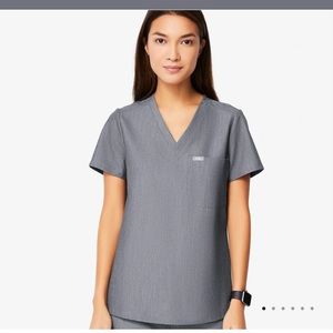 Figs Catarina one pocket scrub top XS color graphite